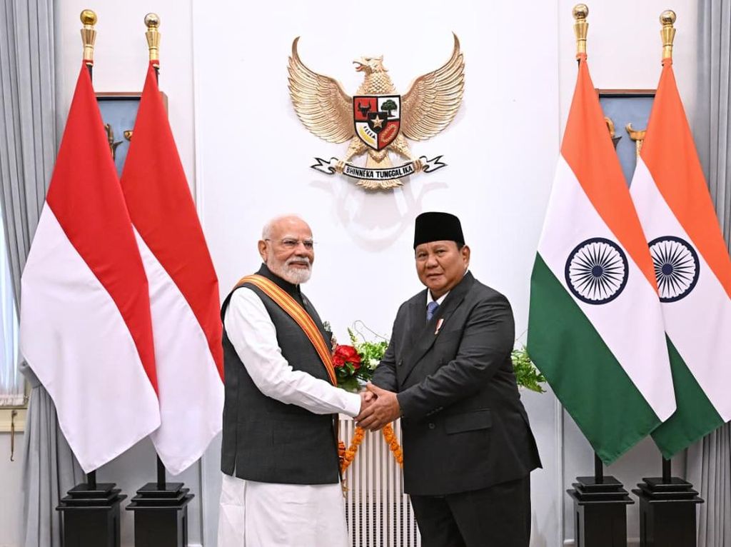 Terima Bintang Adipura dari Prabowo, PM Modi: Penghargaan Ini Milik Rakyat India